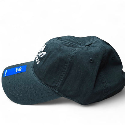 Adidas Originals Black Relaxed Strap-Back Hat