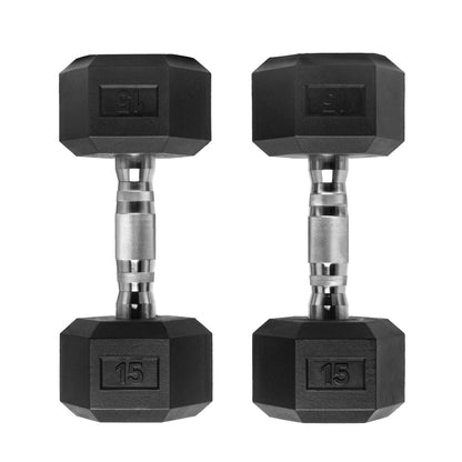 Barbell Standard - Rubber Hex Dumbbells - Mann