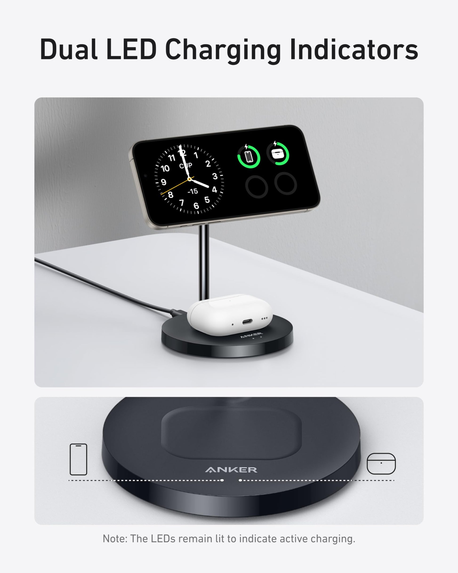 Anker MagGo Wireless Charger (2-in-1 Stand) BOA - Mann