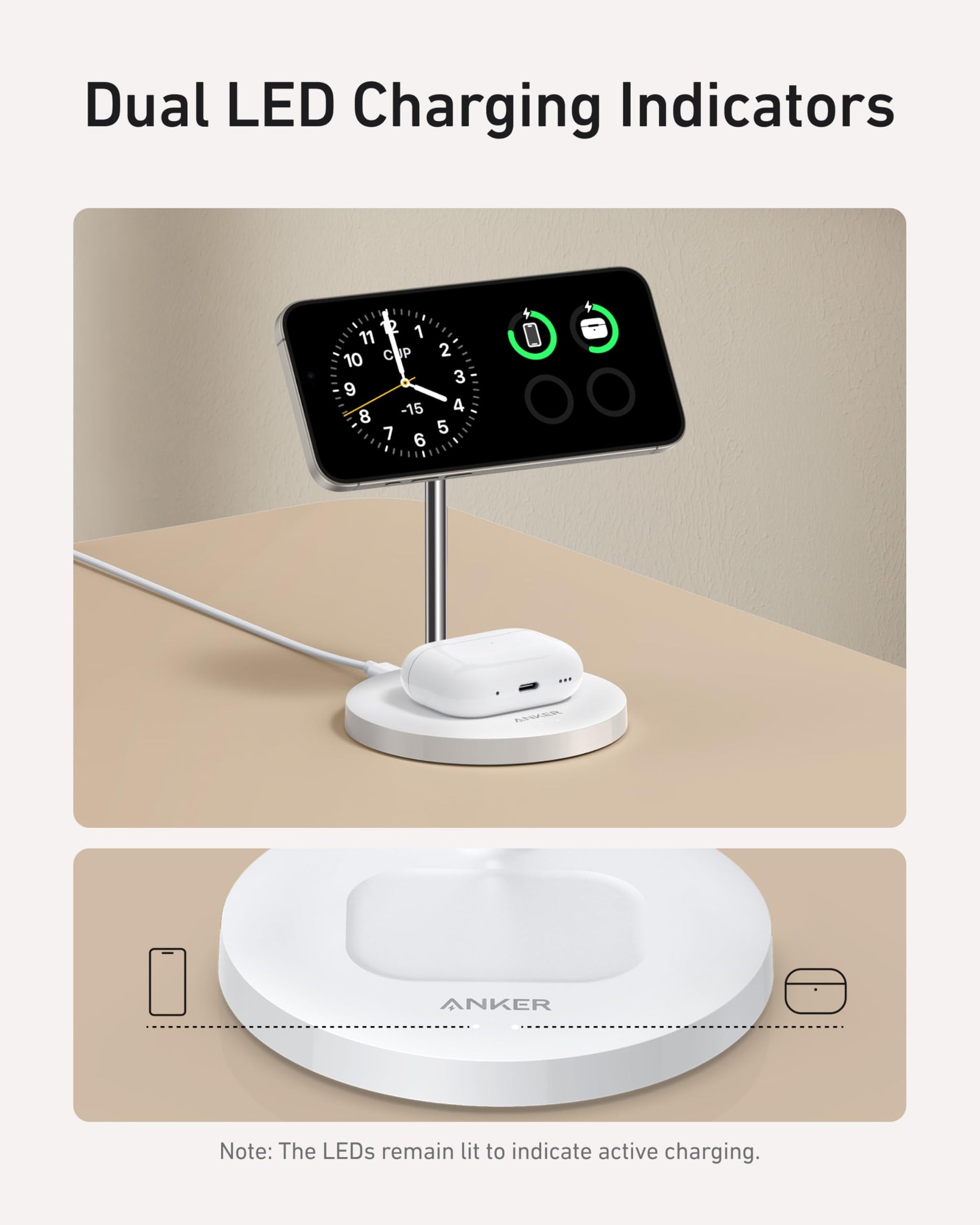 Anker MagGo Wireless Charger (2-in-1 Stand) BOA - Mann