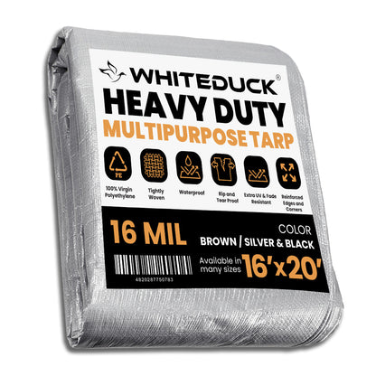 WDO Super Heavy Duty Poly Tarp Cover Thick 16 Mil, 8 oz
