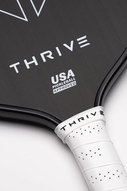 Thrive Pickleball THREAT 16 SINGLES Includes Custom Weight Card, Paddle Cover, Paddle Eraser, and Lead Weights. - Mann