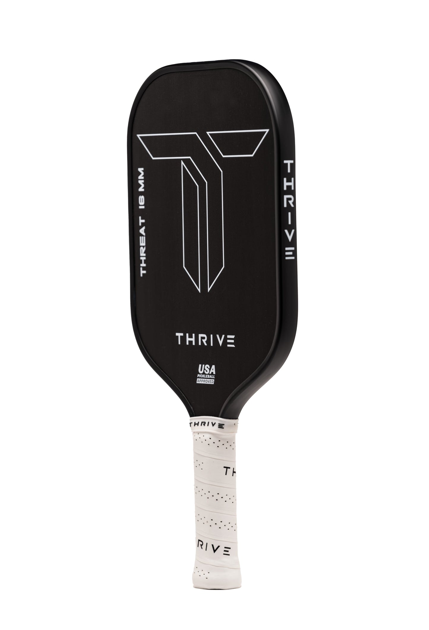 Thrive Pickleball THREAT 16 SINGLES Includes Custom Weight Card, Paddle Cover, Paddle Eraser, and Lead Weights. - Mann