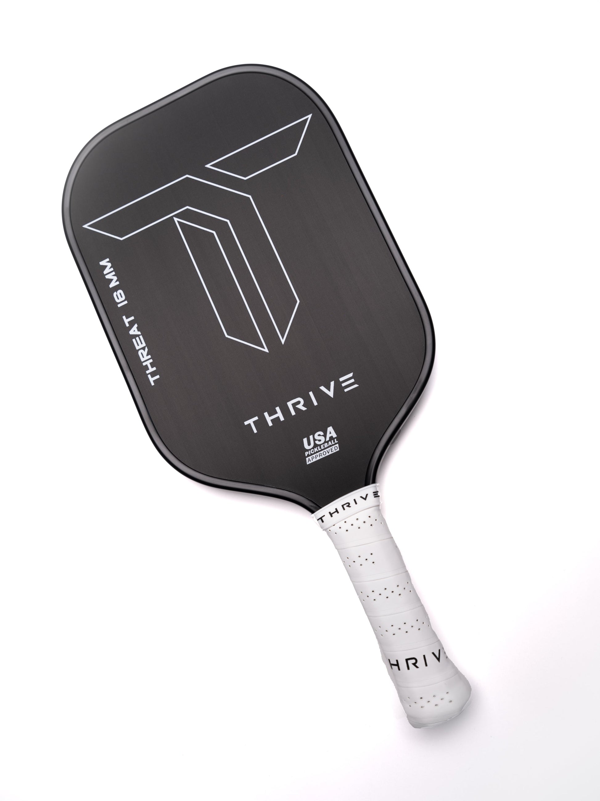 Thrive Pickleball THREAT 16 SINGLES Includes Custom Weight Card, Paddle Cover, Paddle Eraser, and Lead Weights. - Mann