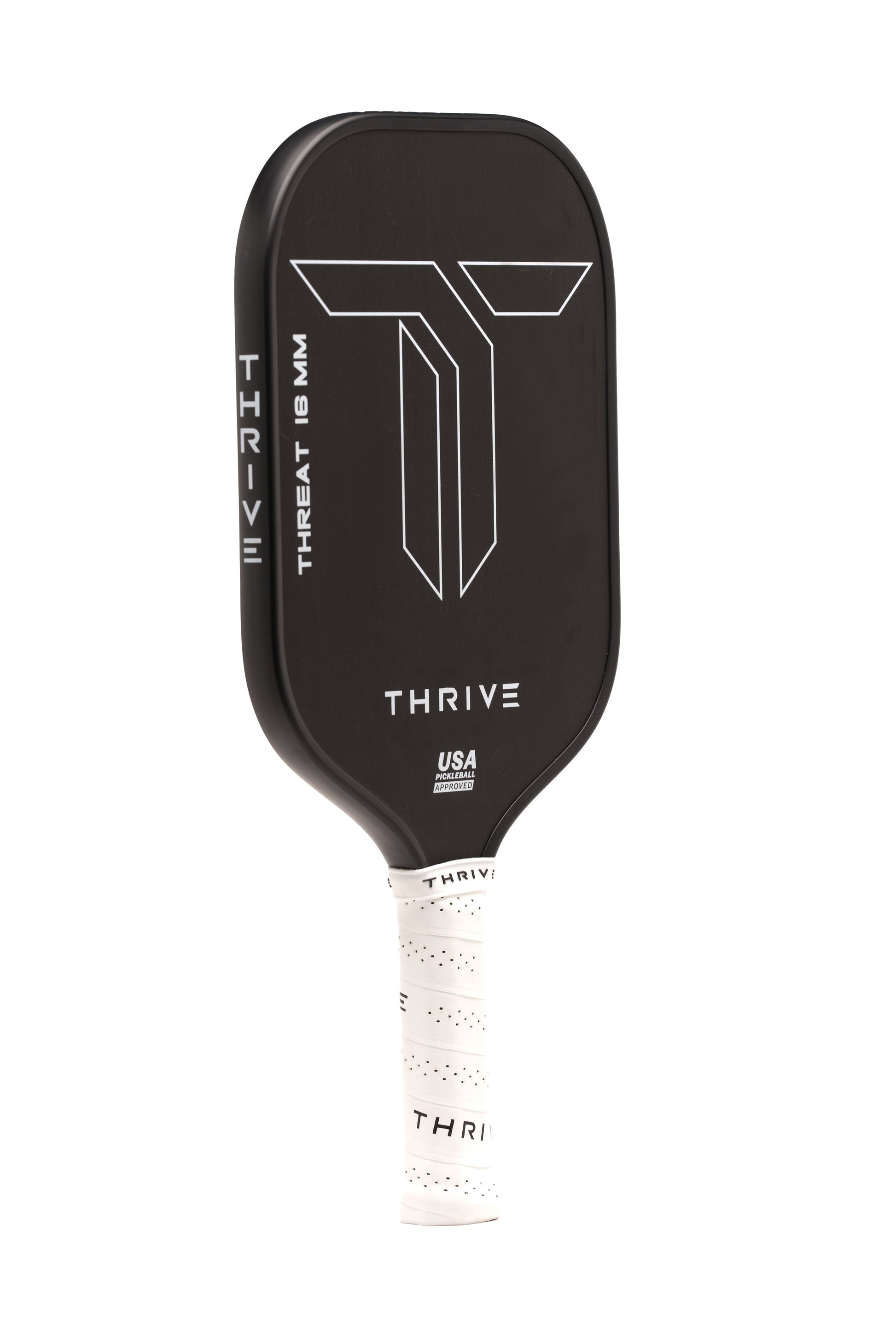 Thrive Pickleball THREAT 16 SINGLES Includes Custom Weight Card, Paddle Cover, Paddle Eraser, and Lead Weights. - Mann