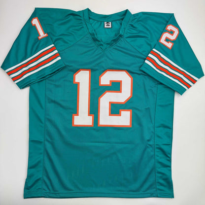 Autographed/Signed Bob Griese Miami Teal Football Jersey JSA COA