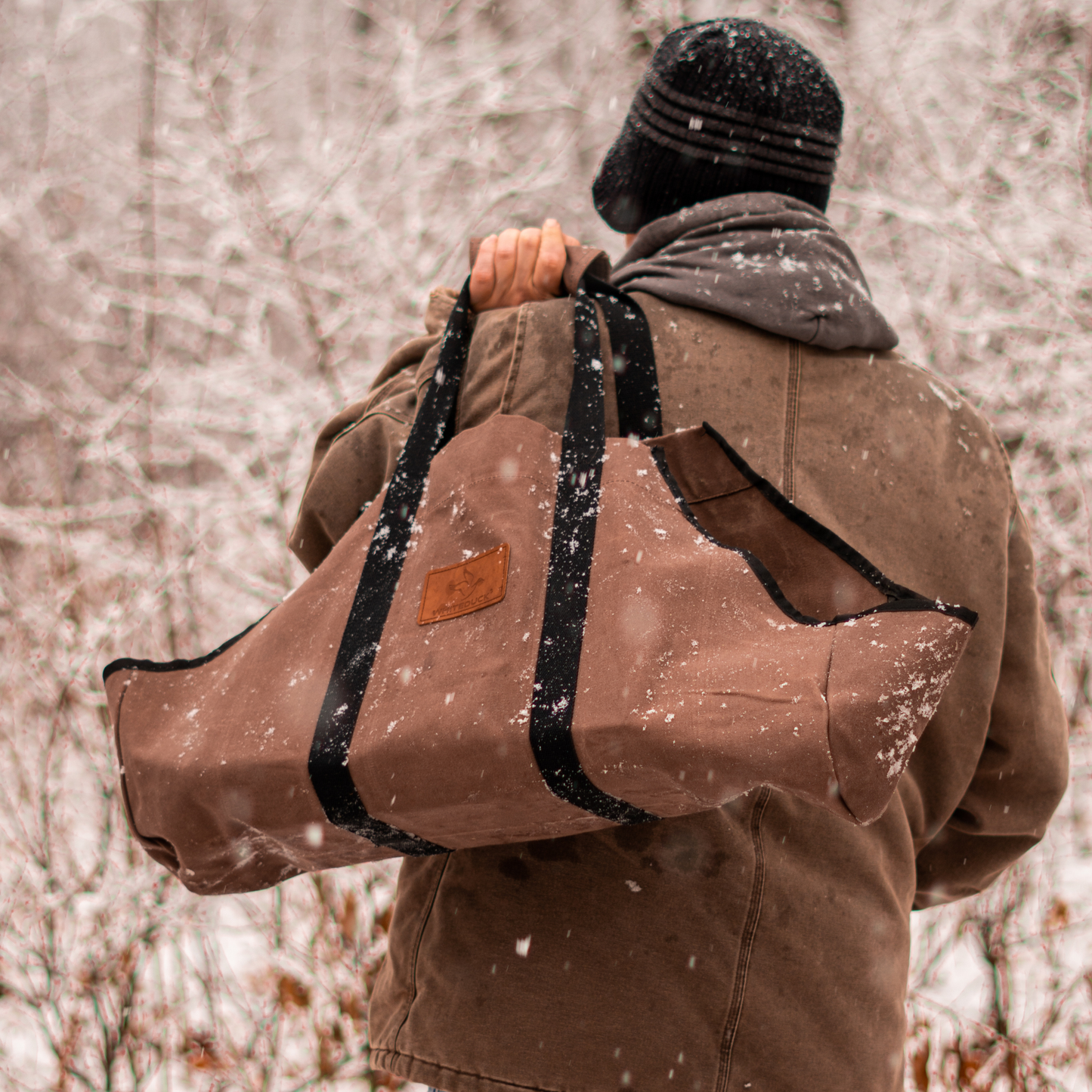 WDO Boat Shape Canvas Firewood Log Carriers