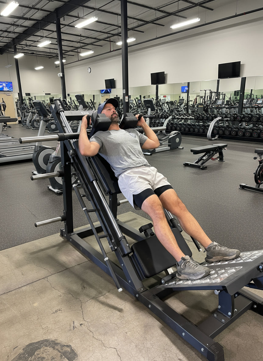 SFE Plate Loaded 45° Leg Press & Hack Squat Machine