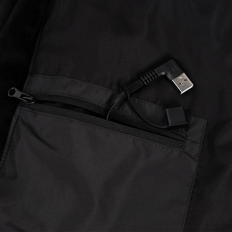 LITEGUEST USB Heated Vest with LED Light – Winter Outdoor Safety Gear - Mann