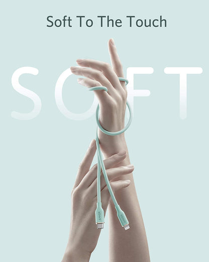 Anker 641 USB-C to Lightning Cable (Flow, 3 ft Silicone) - Mann