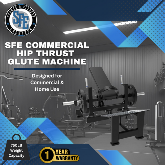 SFE Plate Loaded Hip Thrust Glute Drive Machine