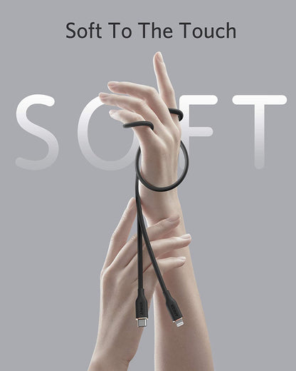 Anker 641 USB-C to Lightning Cable (Flow, 3 ft Silicone) - Mann