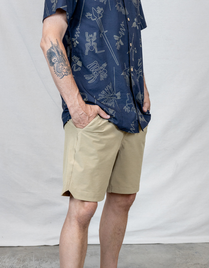 Baja Llama Magellan Explorer Shorts - Khaki Safari