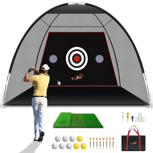 Yunic Golf Practice Net - Tent Style (10ft x 7ft) - Mann