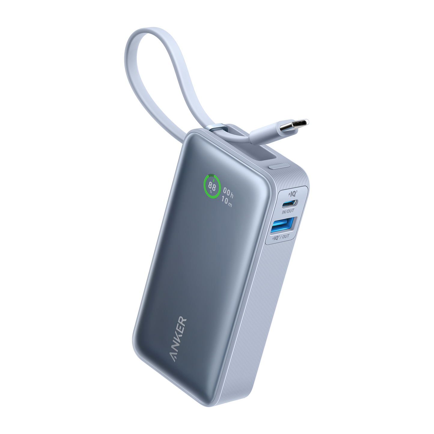 Anker Nano Power Bank (30W, Built-In USB-C Cable) - Mann