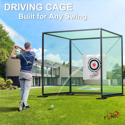 Yunic Golf Driving Practice Cage (Green) - Mann