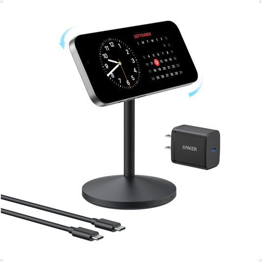 Anker MagGo Wireless Charger (Stand) with Adapter and Cable BOA - Mann