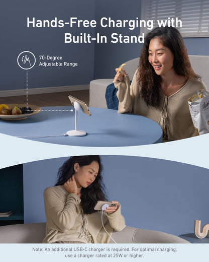 Anker MagGo Wireless Charger (Stand) with Adapter and Cable BOA - Mann