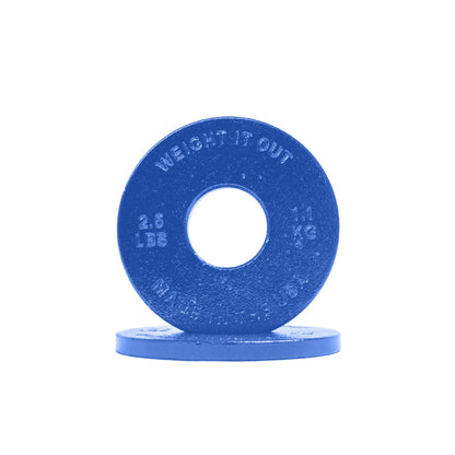 Weight It Out - Standard 1" Center Hole Cast Iron Machined Weight Plate Pairs