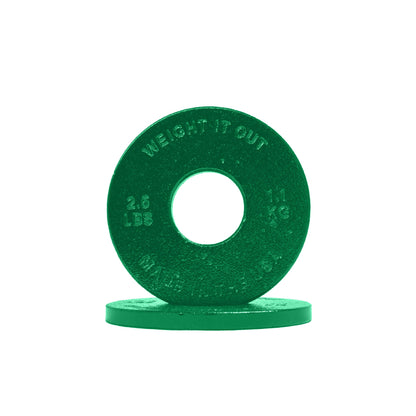Weight It Out - Standard 1" Center Hole Cast Iron Machined Weight Plate Pairs