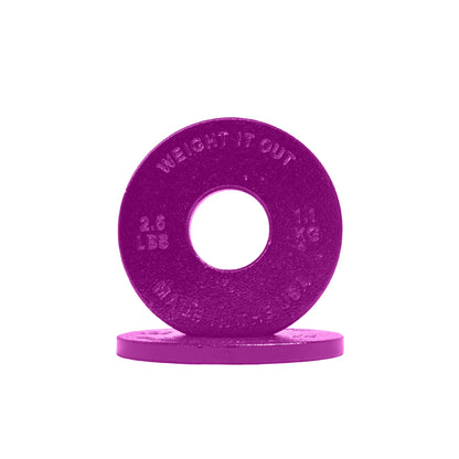 Weight It Out - Standard 1" Center Hole Cast Iron Machined Weight Plate Pairs