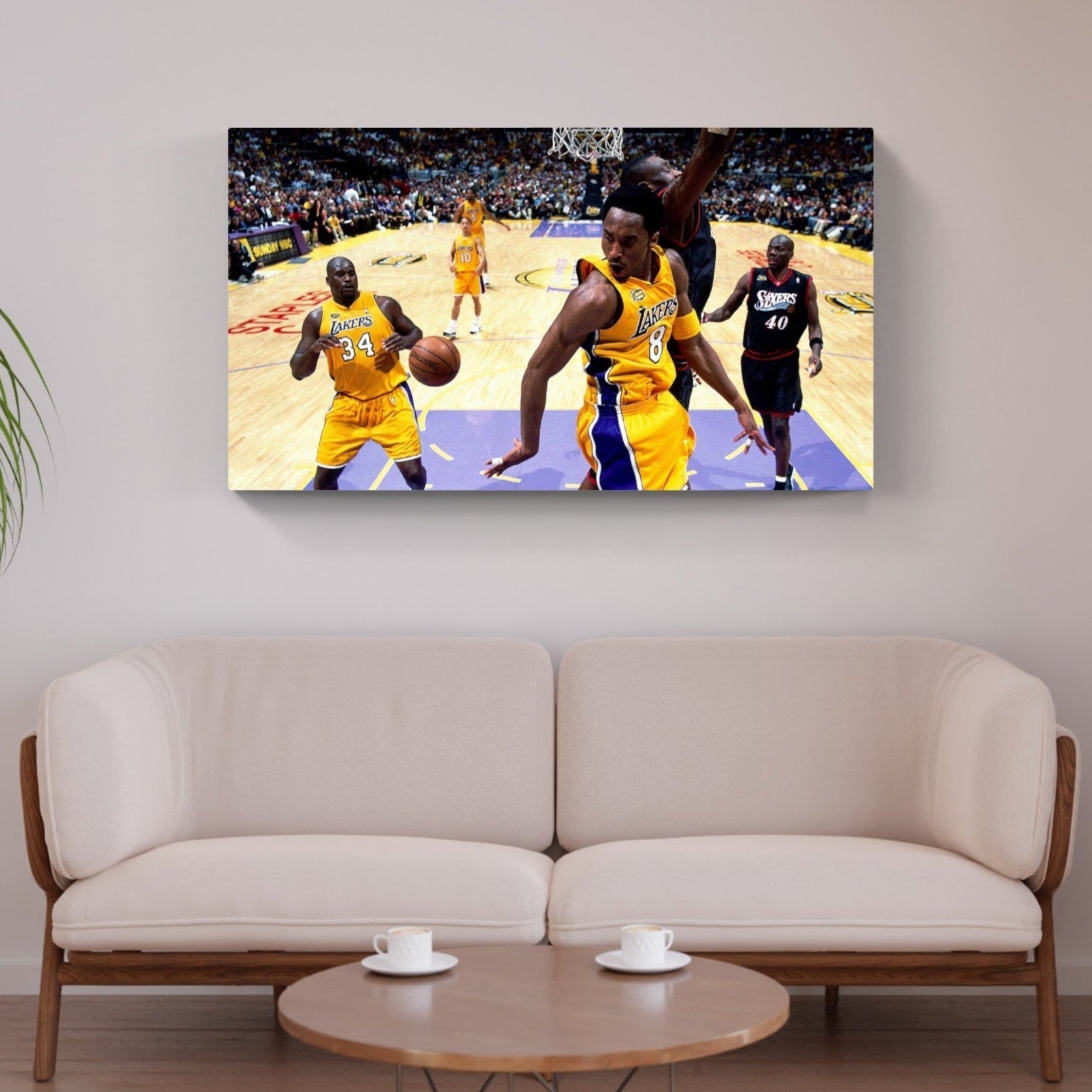 AthleteFlags 2000 Kobe And Shaq Flag - Mann