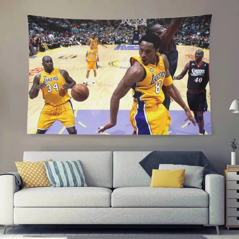 AthleteFlags 2000 Kobe And Shaq Flag - Mann