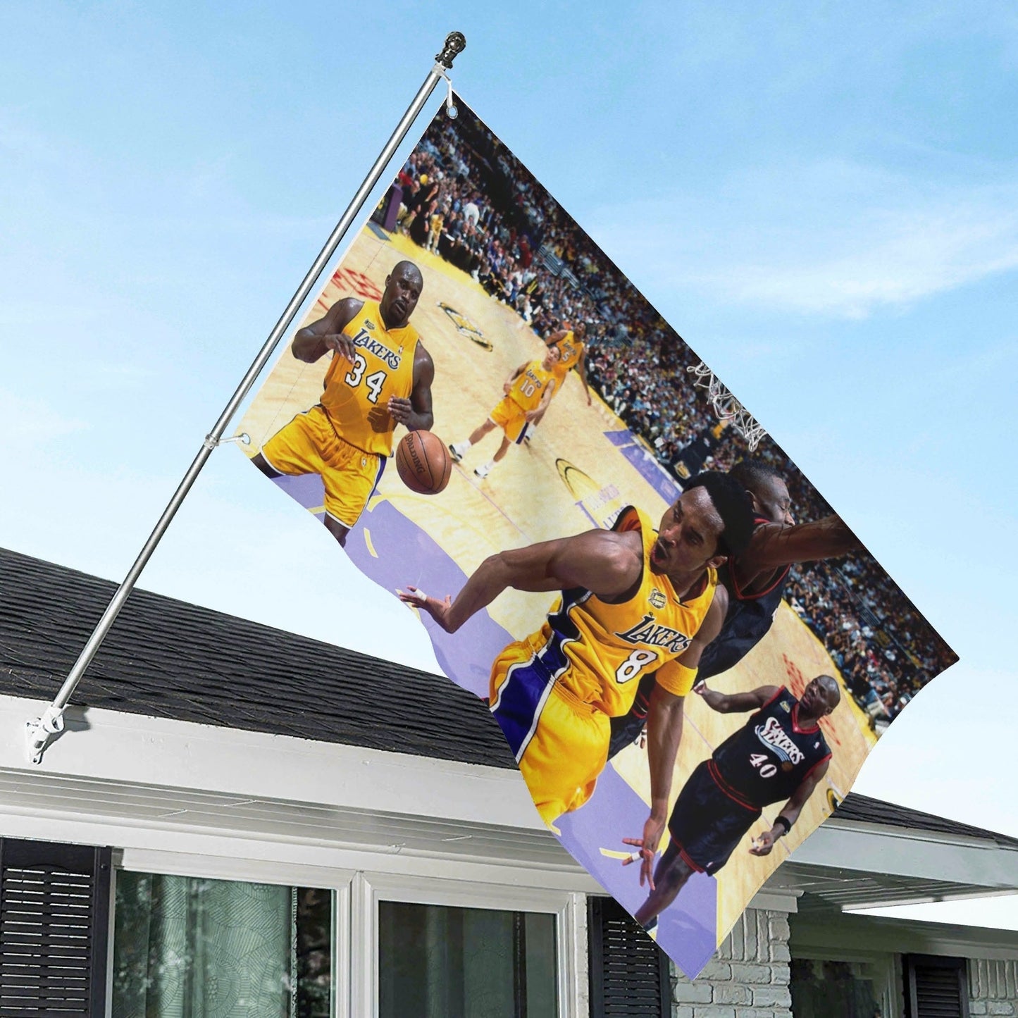 AthleteFlags 2000 Kobe And Shaq Flag - Mann