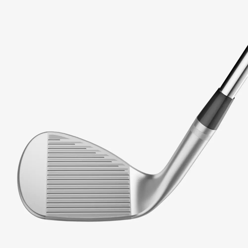 Close-up of a silver golf club iron head for men’s sports and lifestyle gear