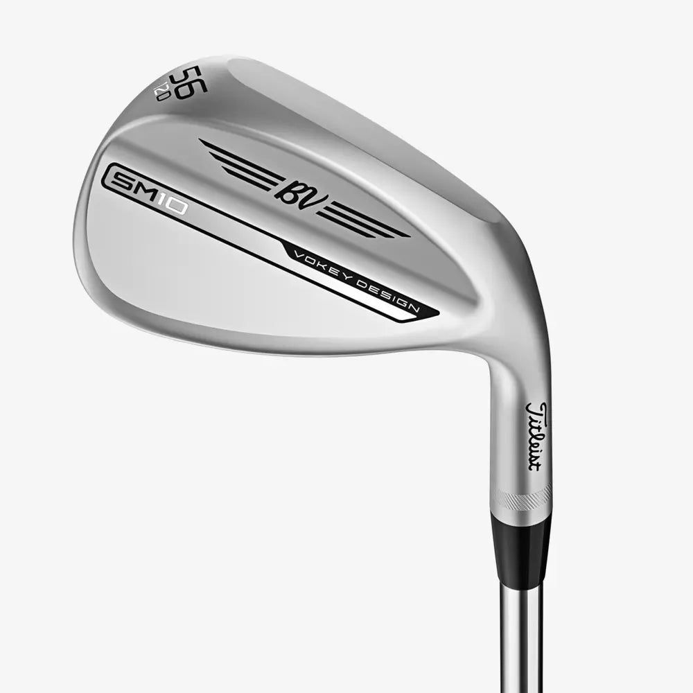 Titleist Vokey Design SM10 golf wedge, silver finish, men's golf equipment