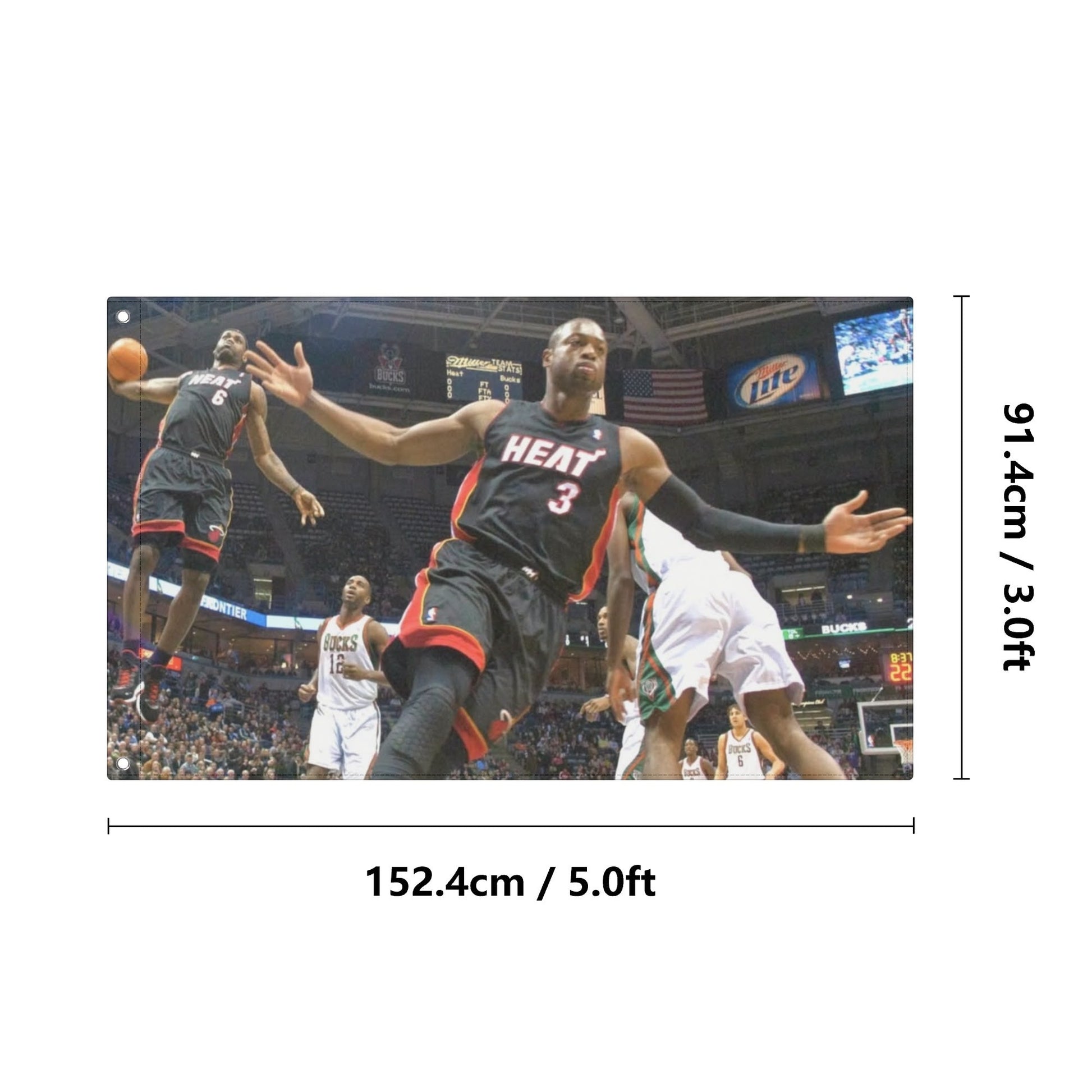 AthleteFlags 2010 Lebron and DWade Flag - Mann