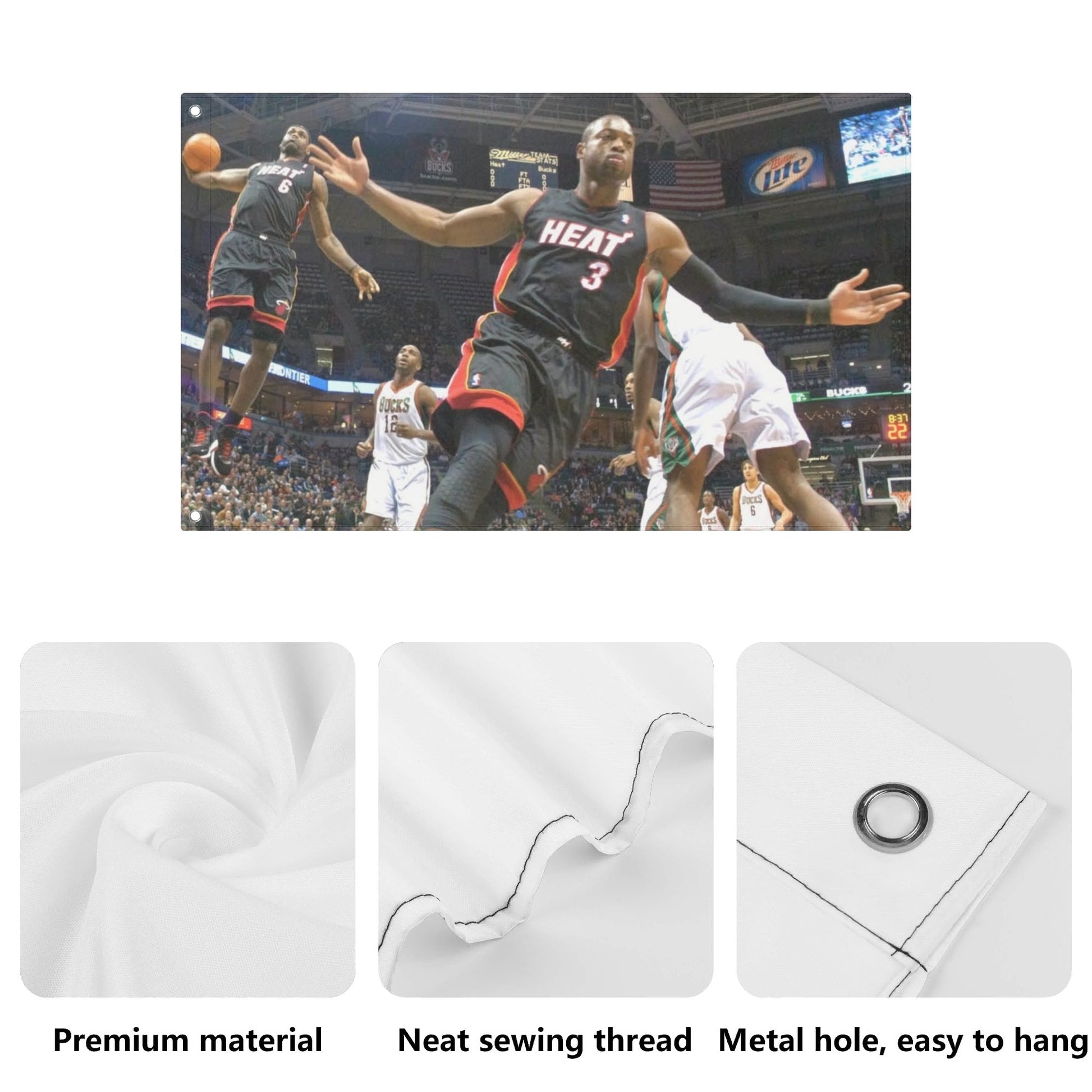AthleteFlags 2010 Lebron and DWade Flag - Mann
