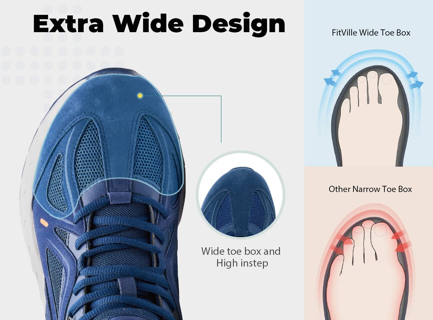 FitVille Men's Rebound Core Walking Shoes V1 - 11