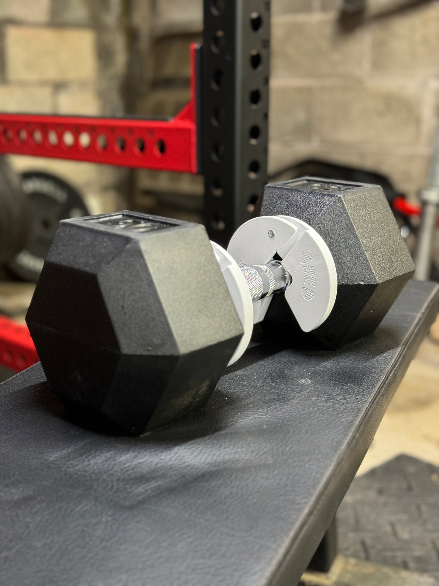 Micro Gainz White 1.25LB Dumbbell Fractional Weight Plates