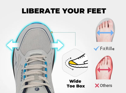 FitVille Men's AllTraction Trail Running Shoes V3 - 3