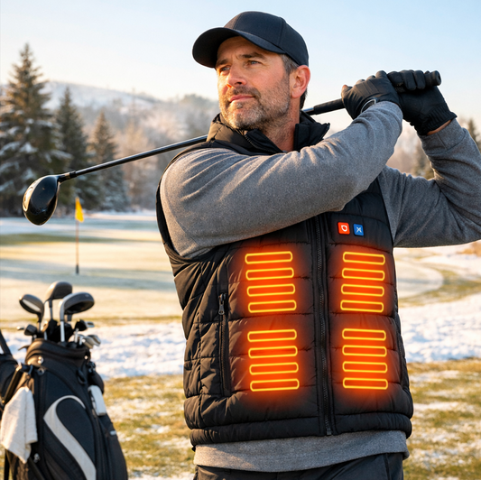LITEGUEST Dual-Control Heated Vest – 17-Zone USB Heated Winter Vest - Mann