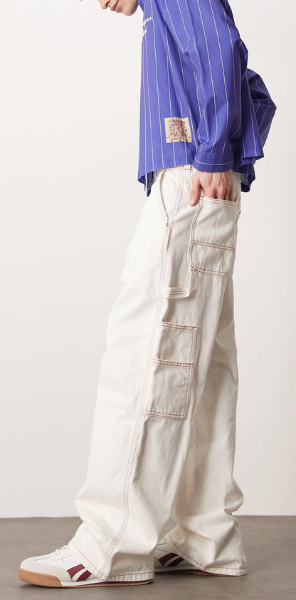 Size 34x32 Dickies Carpenter Denim Trousers Loose-Fit