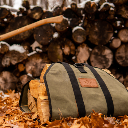 WDO Boat Shape Canvas Firewood Log Carriers