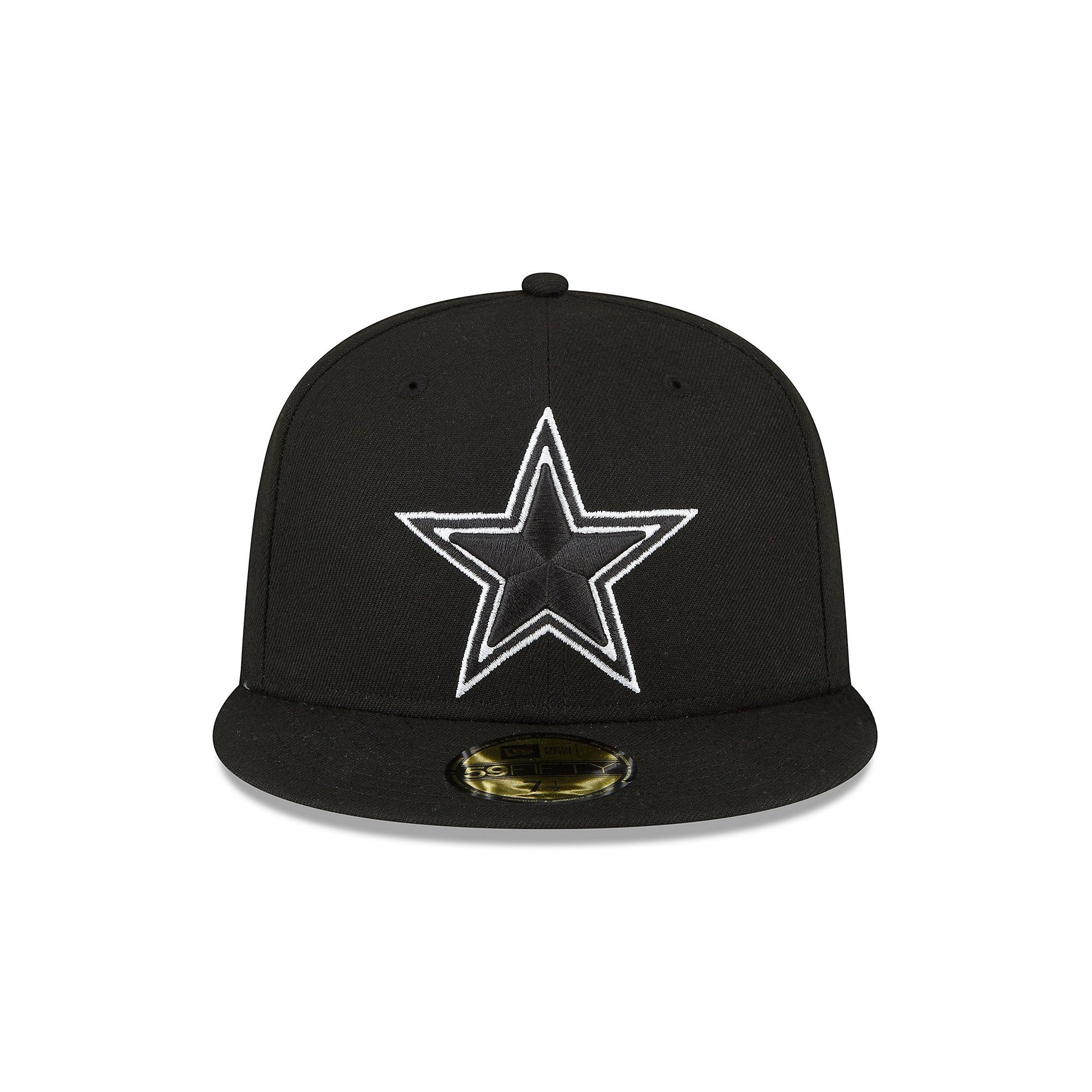 Dallas Cowboys - Mens Side Patch 59Fifty Black Hat - Mann