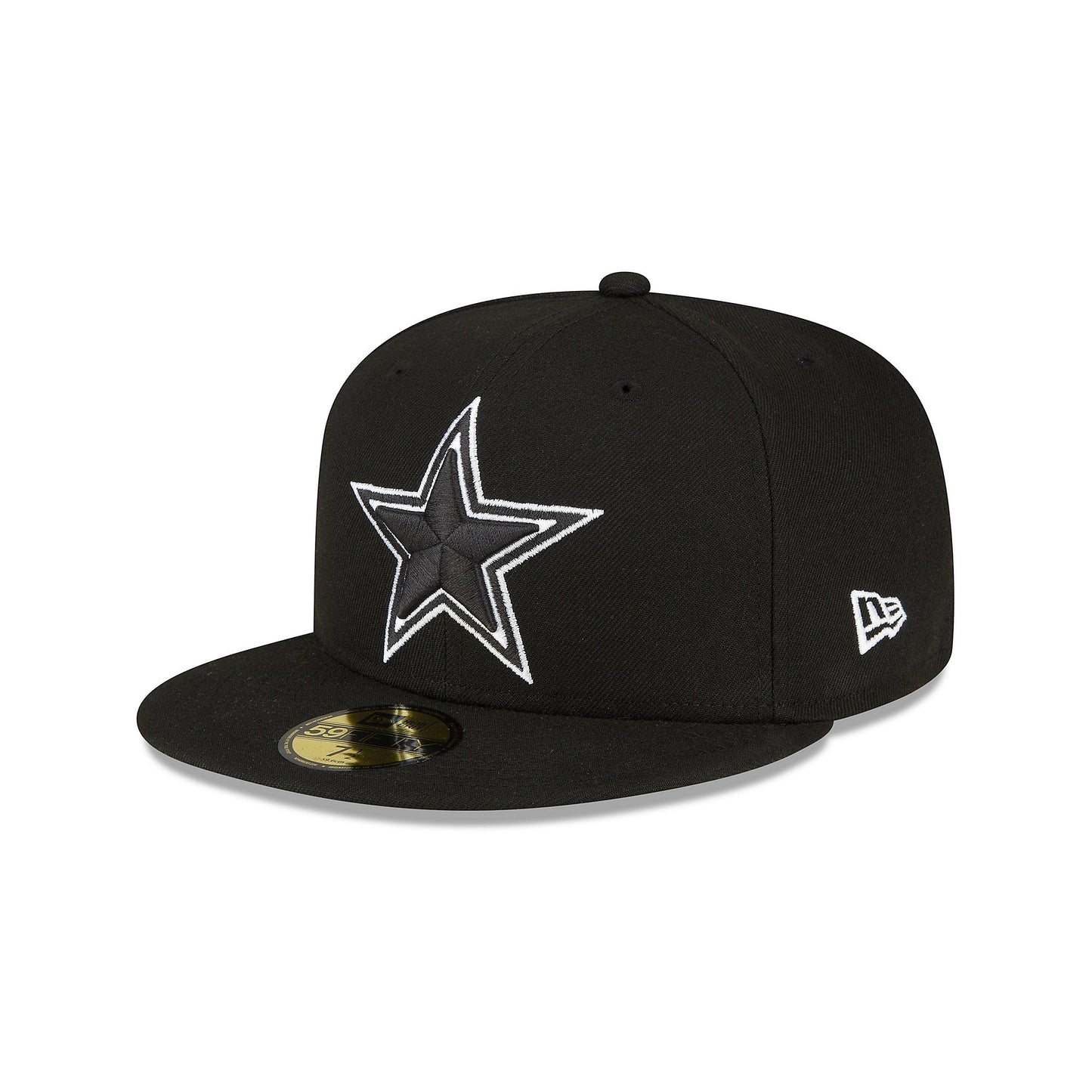 Dallas Cowboys - Mens Side Patch 59Fifty Black Hat - Mann