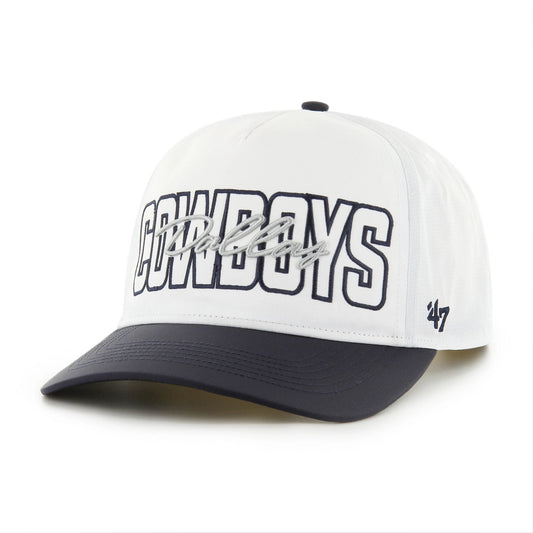 Dallas Cowboys - Men's 47 Brand White Lineman Hitch Adjustable Hat - Mann