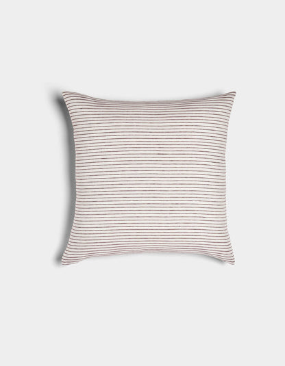Cozy Earth Striped Linen Throw Pillow