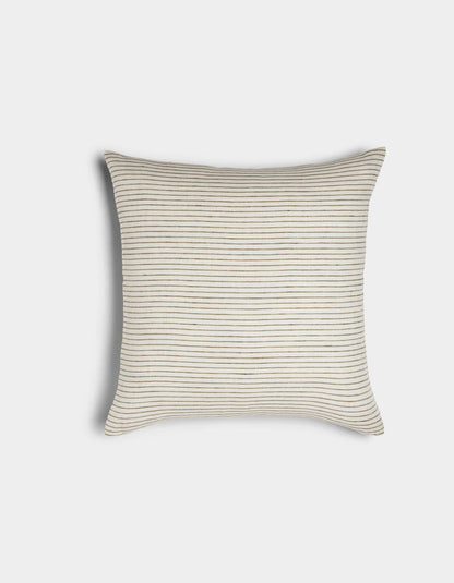 Cozy Earth Striped Linen Throw Pillow