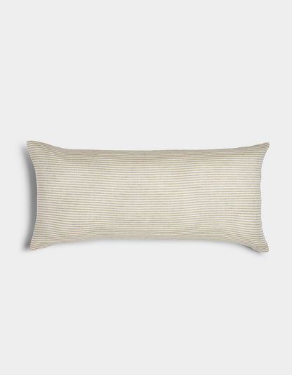 Cozy Earth Striped Linen Throw Pillow