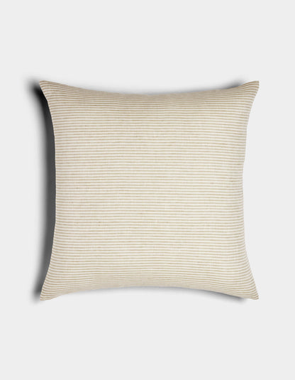 Cozy Earth Striped Linen Throw Pillow