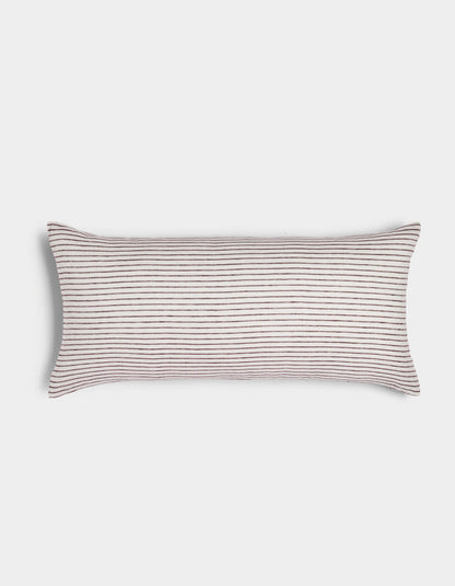 Cozy Earth Striped Linen Throw Pillow
