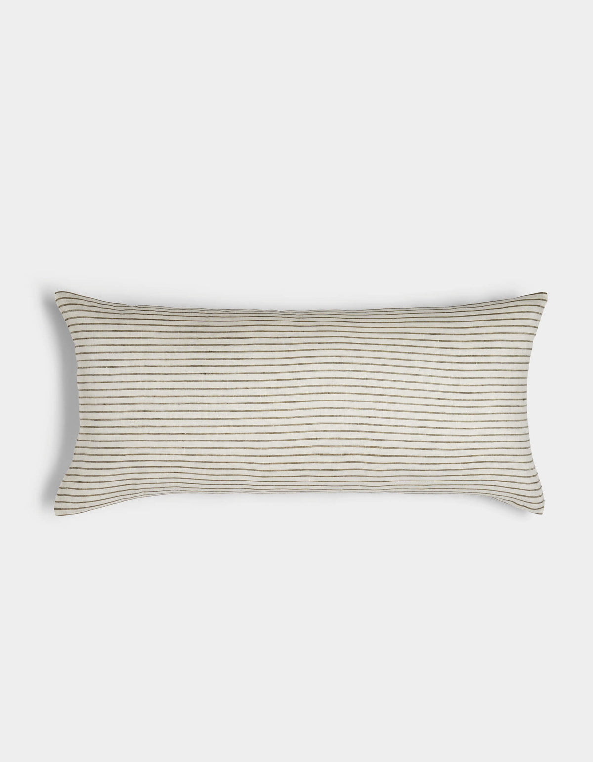 Cozy Earth Striped Linen Throw Pillow