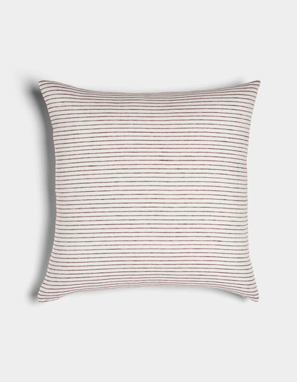 Cozy Earth Striped Linen Throw Pillow