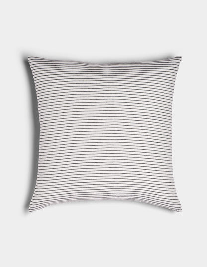 Cozy Earth Striped Linen Throw Pillow