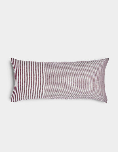 Cozy Earth Striped Linen Throw Pillow
